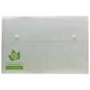 Image of Eco-Eco A4+ 95% Recycled Clear Triple Storage Stud Wallet
